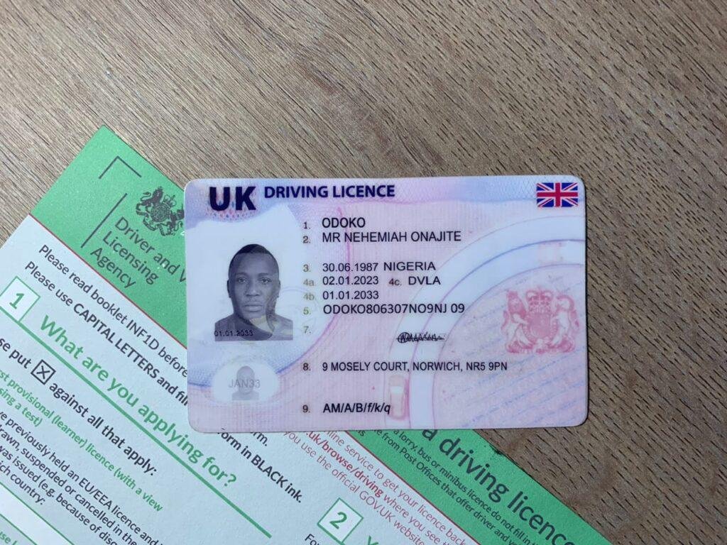 Buy UK driving license online